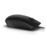 Ratón con cable DELL MS116 negro, diseño ergonómico, precisión óptica, SKU 570-AAIR
