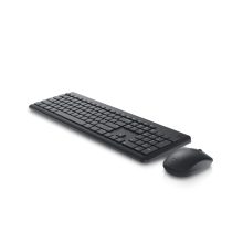 Imagen del teclado y ratón inalámbricos DELL KM3322W, diseñados para oficina, con distribución QWERTY en español y color negro. SKU: KM3322W-R-SPN