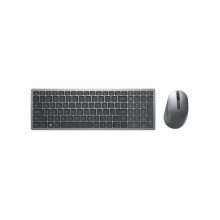 DELL Teclado compacto y ratón Pro Plus - español (QWERTY), SKU KM7120W-GY-SPN, ideal para espacios reducidos