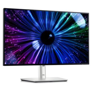 Imagen del monitor DELL UltraSharp U2424HE de 23.8 pulgadas con resolución Full HD 1920 x 1080 píxeles en colores negro y plata, SKU DELL-U2424HE