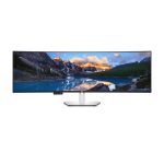 DELL UltraSharp U4924DW LED display de 124,5 cm (49 pulgadas) con resolución 5120 x 1440 Pixeles 5K Ultra HD, color Negro y Plata. Modelo DELL-U4924DW