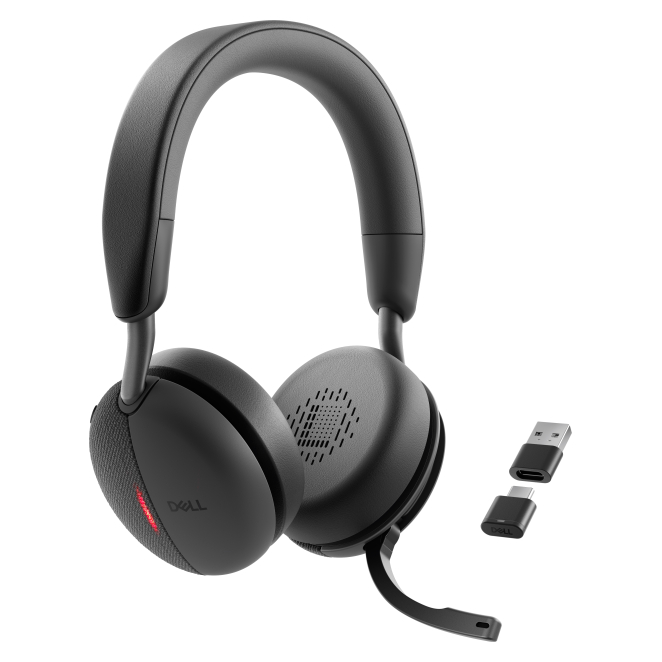 DELL Auriculares inalámbricos con ANC Pro Plus - WL5024 3 Auriculares DELL ANC Pro Plus en uso
