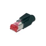 Digitus Conector de enchufe modular CAT6 RJ45, modelo HIROSE TM 21, SKU A-MO6 8/8 HRS, ideal para cableado estructurado de red.