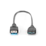Cable de conexión USB 3.0 Digitus, alta velocidad, modelo AK-300117-003-S