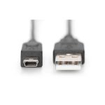 Cable de conexión USB 2.0 Digitus, modelo AK-300130-018-S, ideal para transferencias rápidas y fiables.