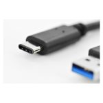 Cable de conexión USB Type-C de Digitus modelo AK-300136-010-S, ideal para transferencias de datos rápidas y eficientes