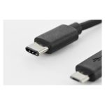 Digitus Cable de conexión USB Type-C a micro B con Ver. USB 2.0 y SKU AK-300137-018-S