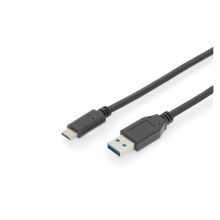 Digitus Cable de conexión USB Type-C Gen2 de Type-C a A, SKU AK-300146-010-S, ideal para transferencia rápida de datos.