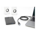 Digitus Cable de conexión USB Type-C Gen2 de Type-C a A, SKU AK-300146-010-S, ideal para transferencia rápida de datos.