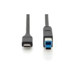 Digitus Cable de Conexión USB Type-C Gen 2, Tipo C a B, SKU: AK-300149-010-S