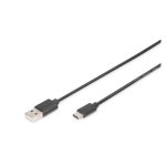 Digitus Cable de conexión USB tipo C a tipo A, longitud de 1.8 metros, SKU AK-300154-018-S