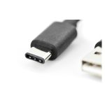 Digitus Cable de conexión USB tipo C a tipo A, longitud de 1.8 metros, SKU AK-300154-018-S