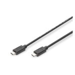 Digitus Cable de conexión USB Tipo-C a Tipo-C, longitud de 1 metro, SKU AK-300155-010-S