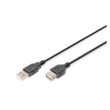 Cable de extensión USB 2.0 de 1.8 metros de la marca Digitus, SKU AK-300200-018-S, ideal para conectividad de periféricos.