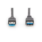 Digitus Cable de extensión USB 3.0, alta velocidad, 3 metros, SKU AK-300203-030-S.