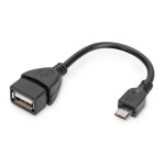 Digitus Cable adaptador USB OTG con SKU AK-300309-002-S, ideal para transferencias rápidas de datos