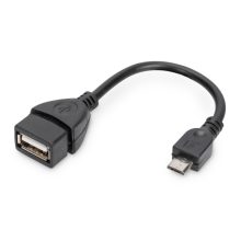 Digitus Cable adaptador USB OTG con SKU AK-300309-002-S, ideal para transferencias rápidas de datos