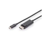 Imagen del Digitus Cable adaptador USB Type-C Gen 2 a DisplayPort, modelo AK-300333-020-S, proporcionando alta velocidad de transferencia de datos