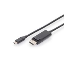Imagen del Digitus Cable adaptador USB Type-C Gen 2 a DisplayPort, modelo AK-300333-020-S, proporcionando alta velocidad de transferencia de datos