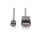 Imagen del Digitus Cable adaptador USB Type-C Gen 2 a DisplayPort, modelo AK-300333-020-S, proporcionando alta velocidad de transferencia de datos