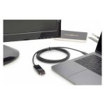 Imagen del Digitus Cable adaptador USB Type-C Gen 2 a DisplayPort, modelo AK-300333-020-S, proporcionando alta velocidad de transferencia de datos