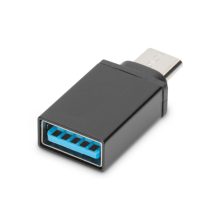 Digitus Adaptador USB Type-C a A, ideal para conectar dispositivos con puertos USB Type-C a USB Type-A, SKU AK-300506-000-S
