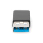 Digitus Adaptador USB Type-C a USB-A, alta velocidad, compacto, SKU AK-300524-000-S
