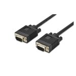 Cable de conexión para monitor Digitus VGA con conectores HD15/M - HD15/M, SKU AK-310103-050-S. Ideal para monitores y otros dispositivos visuales.