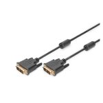 Cable Digitus de conexión DVI, modelo AK-320100-050-S, ideal para transmisión de video digital con alta calidad de señal.