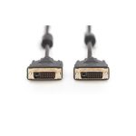 Digitus Cable de conexión DVI, modelo AK-320108-010-S, ideal para transmitir video de alta definición entre dispositivos compatibles.