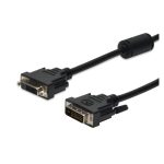 Cable de extensión DVI de Digitus con conector digital para mejorar la señal, ideal para monitores y proyectores. SKU: AK-320200-020-S