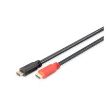 Digitus Cable High Speed HDMI con amplificador. SKU: AK-330105-400-S. Ideal para transmisión de alta definición.