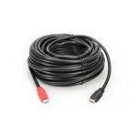 Cable Digitus HDMI High Speed con Ethernet, modelo AK-330118-300-S. Con amplificador integrado para mayor calidad de señal.