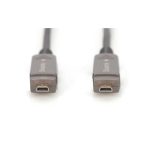 Digitus Cable de fibra óptica híbrido 4K HDMI AOC de 15 metros, con conector desmontable, SKU AK-330127-150-S