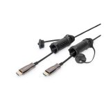 Cable de conexión HDMI Digitus 4K AOC blindado con casquillo protector, SKU: AK-330130-200-S