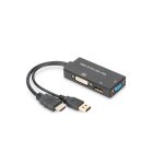 Imagen del Digitus Cable convertidor HDMI 3 en 1 con SKU AK-330403-002-S, ideal para conexiones de alta definición