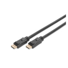 Digitus Cable de conexión DisplayPort con amplificador, compatible con resolución 4K, SKU AK-340105-100-S