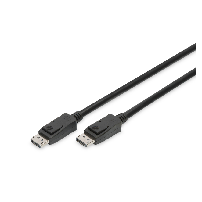 Digitus Cable de conexión DisplayPort 2 metros Imagen del Digitus Cable de conexión DisplayPort con 2 metros de longitud, SKU AK-340106-020-S, ideal para alta definición