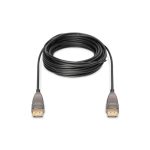 Cable de fibra óptica híbrido DisplayPort AOC de Digitus, soporta resolución UHD 8K y longitud de 10 metros. SKU AK-340107-100-S