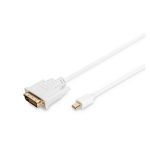 Imagen del cable adaptador DisplayPort de Digitus con conector dorado, SKU AK-340305-010-W