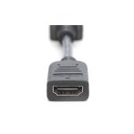 Imagen del cable adaptador DisplayPort de Digitus, modelo AK-340400-001-S, ofreciendo una conexión de alta definición y calidad superior.