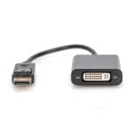 Imagen del cable adaptador Digitus DisplayPort a DVI, modelo AK-340409-001-S, diseñado para transmisión de alta calidad entre dispositivos.