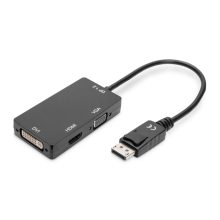 Digitus Cable convertidor DisplayPort 3 en 1 con múltiples conexiones, SKU AK-340418-002-S