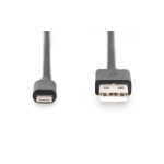 Digitus Cable en espiral USB 2.0 - USB-A a Lightning, conector Lightning en un extremo y USB-A en el otro. SKU: AK-600433-006-S