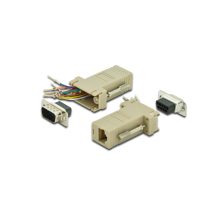 Adaptador RS 232 Digitus modelo AK-610517-000-I con conector serial DB9 para cableado informático.