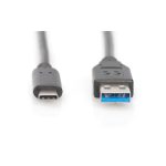 Juego de cables de carga USB tipo C marca Digitus, compatible con USB tipo C y tipo A, SKU AK-880903-010-S