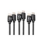 Digitus Juego de cables de carga USB Tipo-C de alta velocidad, modelo AK-880908-010-S, ideal para cargar dispositivos con puertos Tipo-C rápidamente.