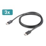 Digitus Juego de cables de carga USB Tipo-C de alta velocidad, modelo AK-880908-010-S, ideal para cargar dispositivos con puertos Tipo-C rápidamente.