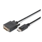 Imagen del paquete de 10 cables adaptadores Digitus DisplayPort a DVI, modelo AK-990900-020-S, ideal para conectar dispositivos digitales a monitores DVI.