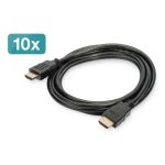 Cable HDMI de alta velocidad con conexión Ethernet de Digitus, paquete de 10. SKU AK-990920-020-S